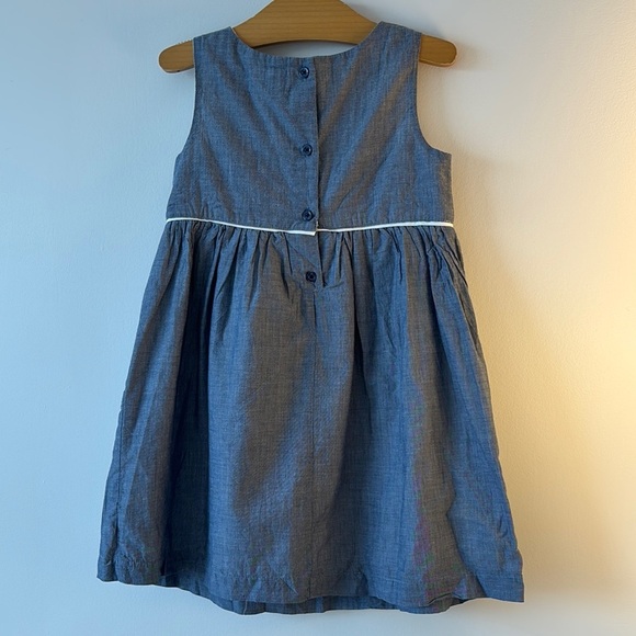GAP Blue Sleeveless Scoop Neck Sundress - Picture 2 of 3